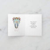 宗教ヴィンテージ賛美ヴァージンメアリーイエスバラ カード (内部)