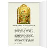 宗教万聖人日ヴィンテージ祈りの言葉 (内側 (左))