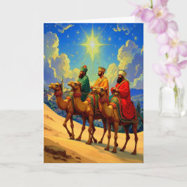 宗教三王クリスマスカードを折った カード