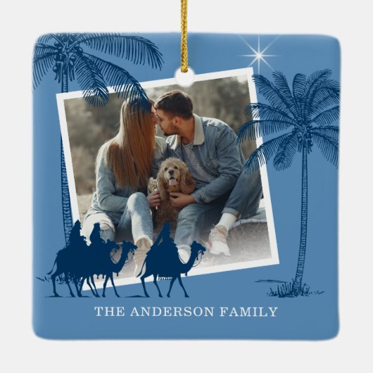 宗教三王2写真クリスマス セラミックオーナメント (裏面)