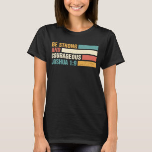 宗教上のイエス・キリスト教ヨシュア19強い主になれ Tシャツ