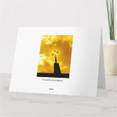 宗教上のグリーティングカードをありがとう サンキューカード (裏面)