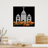 宗教上のナッツ ポスター (キッチン)