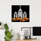 宗教上のナッツ ポスター (ホームオフィス)