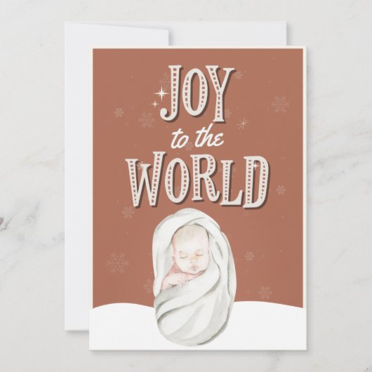 宗教上のメリークリスマスフォトカード 招待状 (正面)