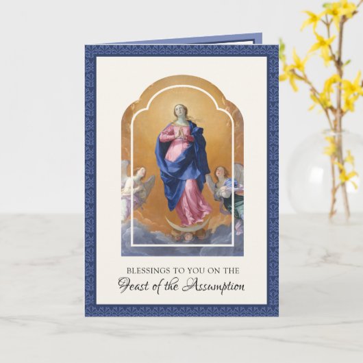 宗教上の仮定ヴァージンメアリー祈りの言葉ロザリオ カード (黄色い花)