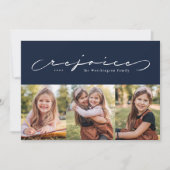 宗教上の休日の海軍3枚の写真カード シーズンカード (正面)