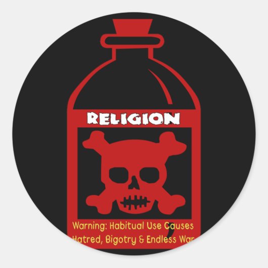 宗教上の毒 ラウンドシール (正面)