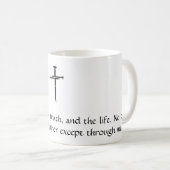 宗教上の発言を伴うマグカップ コーヒーマグカップ (正面右)