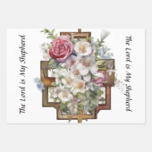 宗教上の記号と悔やみや弔慰の詩 ラッピングペーパーシート (正面2)