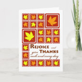 宗教与えの感謝してい感謝祭を喜ぶ シーズンカード (正面)