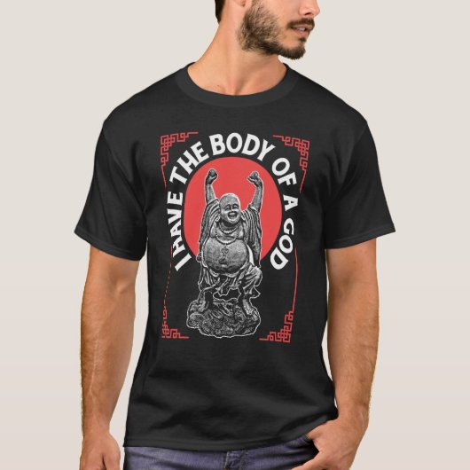 宗教仏教にも神の体はある でも残念なことに仏 Tシャツ (正面)