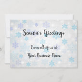 宗教以外のクリスマスビジネスのお祝い シーズンカード (正面)