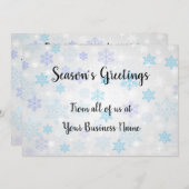宗教以外のクリスマスビジネスのお祝い シーズンカード (正面/裏面)