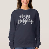 宗教休日のHolydaysの幸せなクリスマス スウェットシャツ (正面)