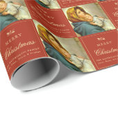 宗教伝統的ヴァージンマリア&イエスカトリック ラッピングペーパー (ロールコーナー)