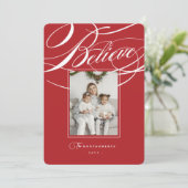 宗教信じエレガントのクリスマスの写真の枠 シーズンカード (スタンド正面)