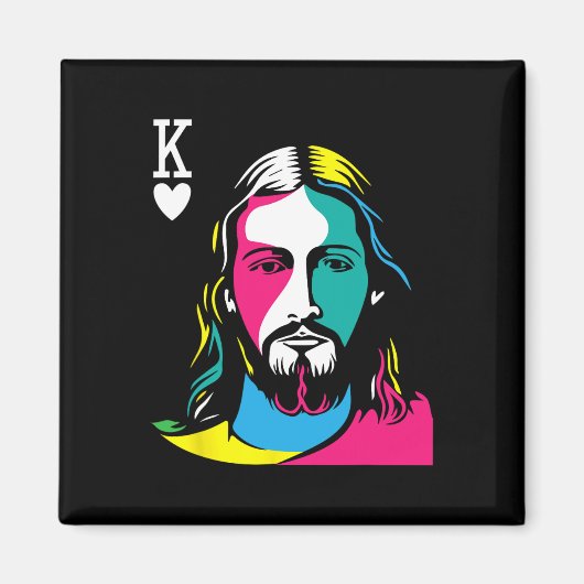 宗教信者イエス・キリストは王である マグネット (正面)