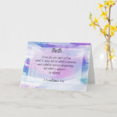 宗教信頼の挨拶状の勇気付けられるの聖書 カード (黄色い花)