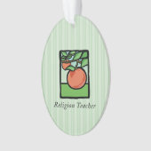 宗教先生ありがとう、アップル オーナメント (正面)