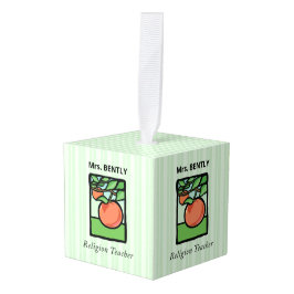 宗教先生ありがとう、アップル キューブオーナメント