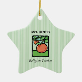 宗教先生ありがとう、アップル セラミックオーナメント