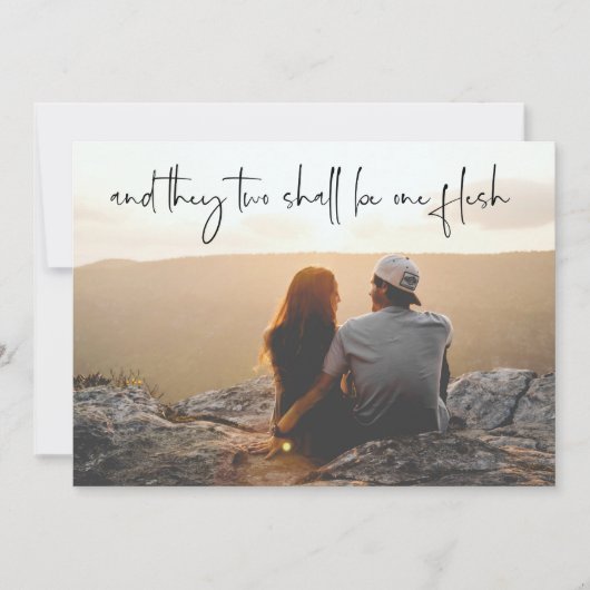 宗教写真を保存-日付カードKJV韻文 セーブザデート (正面)