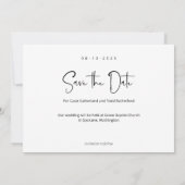 宗教写真を保存-日付カードKJV韻文 セーブザデート (裏面)