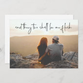 宗教写真を保存-日付カードKJV韻文 セーブザデート (正面/裏面)