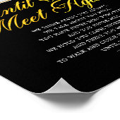 宗教写真エレガント追悼詩 ポスター (角)