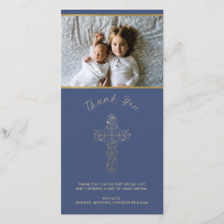 宗教写真カード-ありがとう(洗礼、等) サンキューカード