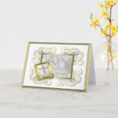 宗教写真立て カード (黄色い花)