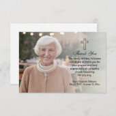 宗教写真追悼式サンキューカード サンキューカード (正面/裏面)