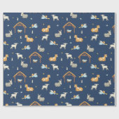 宗教出生のクリスマスのギフトの包装紙 ラッピングペーパー (フラット)