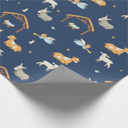 宗教出生のクリスマスのギフトの包装紙 ラッピングペーパー (角)