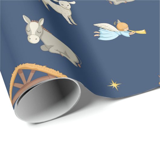 宗教出生のクリスマスのギフトの包装紙 ラッピングペーパー (ロールコーナー)