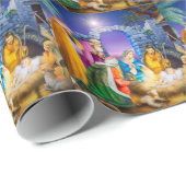 宗教出生のクリスマスの休日 ラッピングペーパー (ロールコーナー)