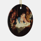 宗教出生の背景画のオーナメント セラミックオーナメント (右)