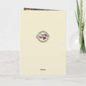 宗教出生ヴァージンメアリーイエスヴィンテージ シーズンカード (裏面)