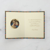 宗教出生ヴァージンメアリーイエスヴィンテージ シーズンカード (内部)