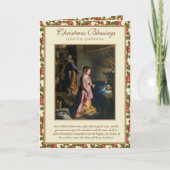 宗教出生ヴァージンメアリーイエスヴィンテージ シーズンカード (正面)