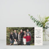 宗教出生写真クリスマスカードKJVバース 案内状 (スタンド正面)