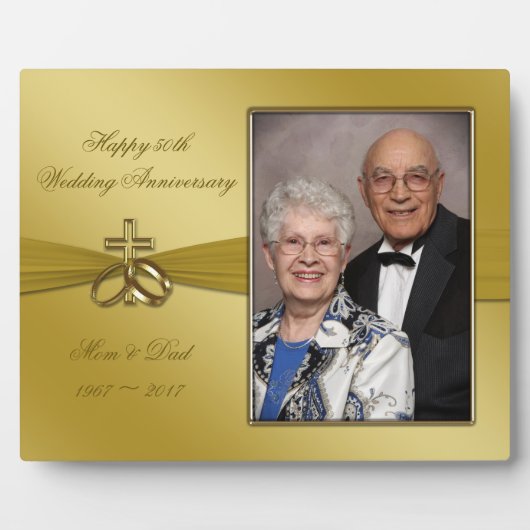 宗教創立50周年記念写真結婚プラーク フォトプラーク (正面)