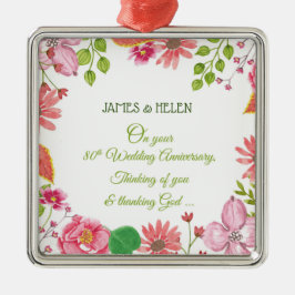宗教創立80周年記念結婚の花 メタルオーナメント