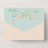 宗教勇気付けられる支援聖なる書物、 経典フローラ オールインワン招待状 (裏面)