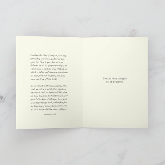 宗教勇気付けられる聖なる書物、 経典祈りの言葉 カード (内部)