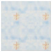 宗教十字からの光の光(W/Cloud) ファブリック (クローズアップ)