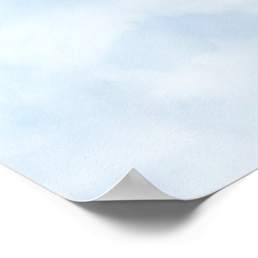 宗教十字からの光の光(W/Cloud) ポスター (角)