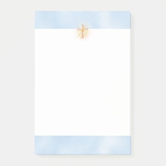 宗教十字からの光の光(W/Cloud) ポストイット (正面)