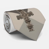 宗教十字のアーガイル柄のな首のタイ ネクタイ (ロール)